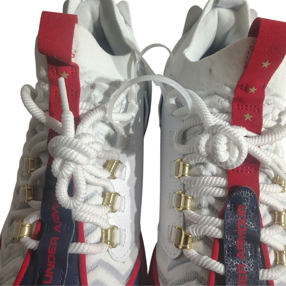 Under Armour Harper 7 Elite TPU Baseball Cleats Freedom USA Red White Blue 9.5 - Picture 7 of 11